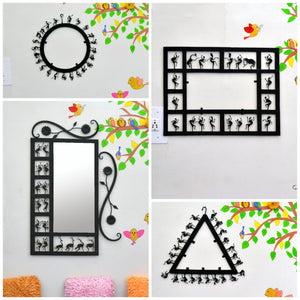 Wrought iron mirror frame