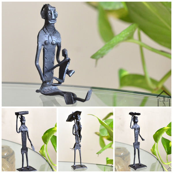 Wrought Iron Mini Tribal Bastar Figure