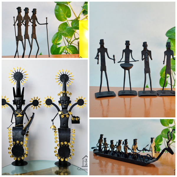 Wrought Iron Tribal Figure