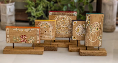 Chinhhari Madai Alpana standie festival decor( Buy 1 or full set)