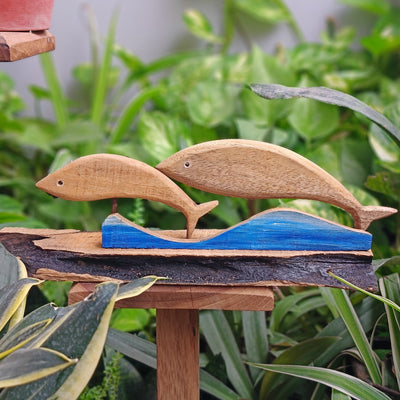 Chinhhari Madai wooden Fish garden decor