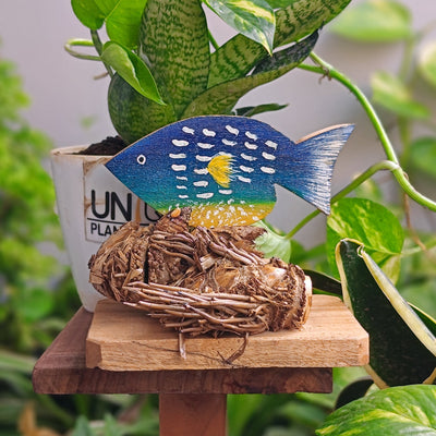 Chinhhari Madai Blue yellow Fish garden decor