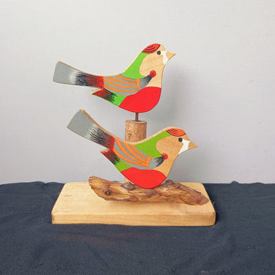 Chinhhari Madai red yellow bird garden decor