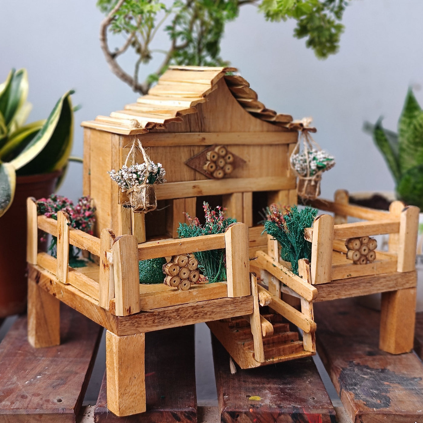 Chinhhari Madai Bamboo house garden decor