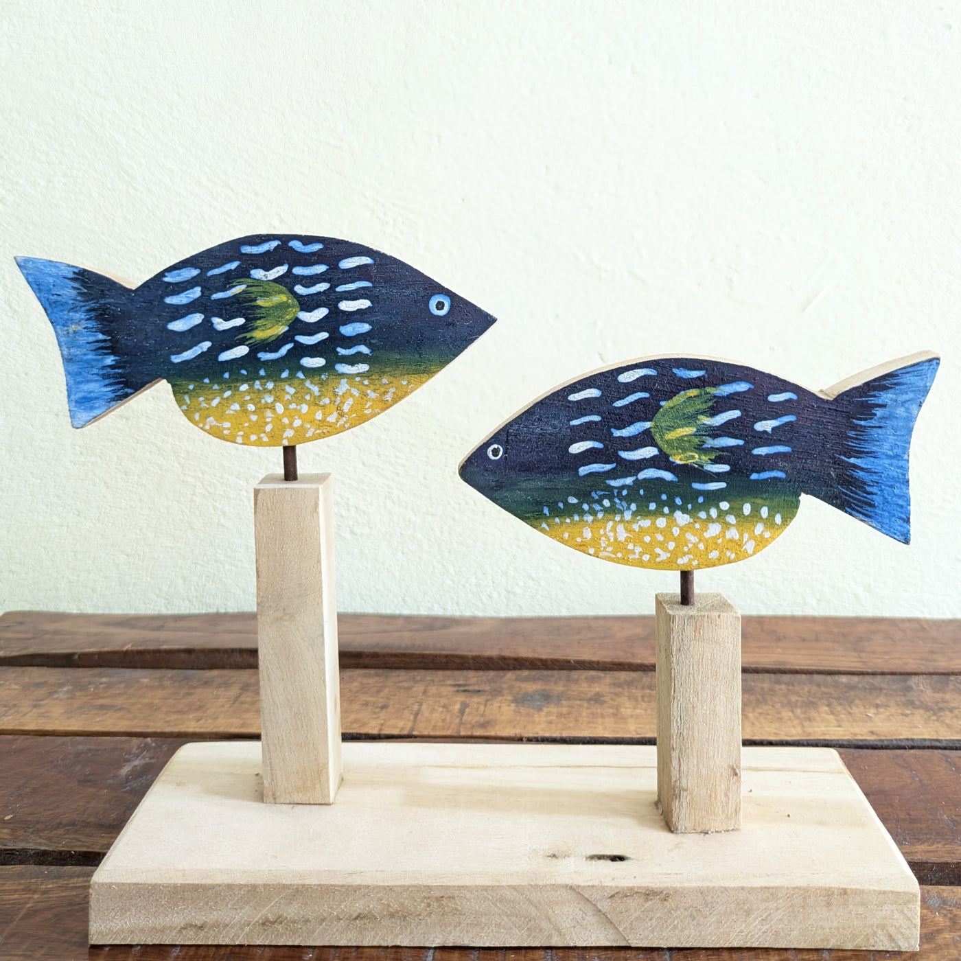 Chinhhari Madai blue Fish pair garden decor