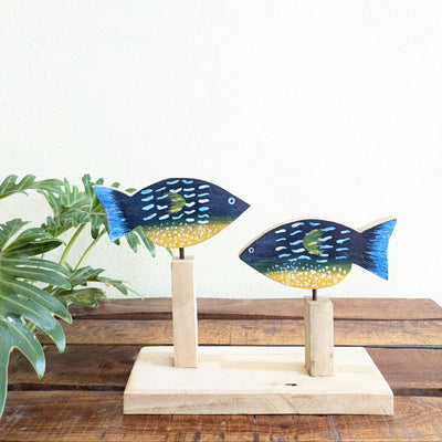Chinhhari Madai blue Fish pair garden decor