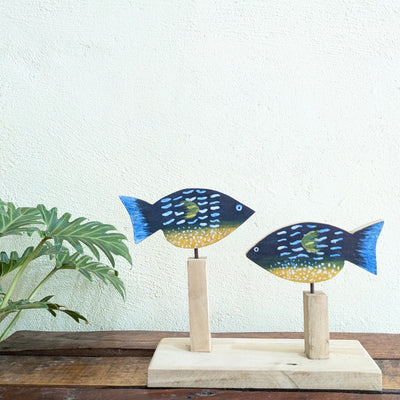 Chinhhari Madai blue Fish pair garden decor