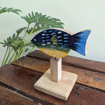 Chinhhari Madai blue and yellow Fish garden decor