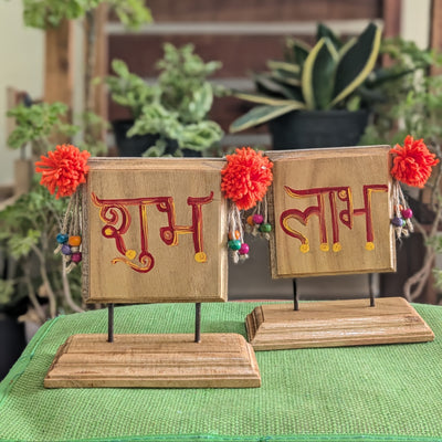 Chinhhari Madai Subh Labh standie festival decor
