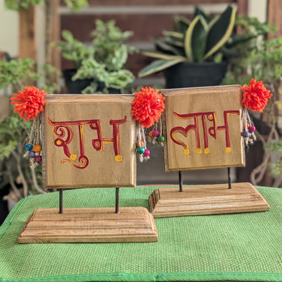 Chinhhari Madai Subh Labh standie festival decor