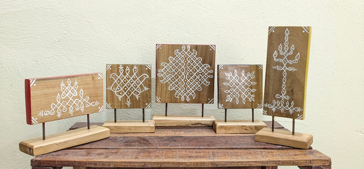 Chinhhari Madai kolam standie festival decor( Buy 1 or full set)