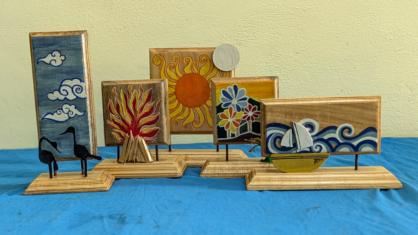Chinhhari Madai Panch-Tatva standie festival decor( Buy 1 or full set)