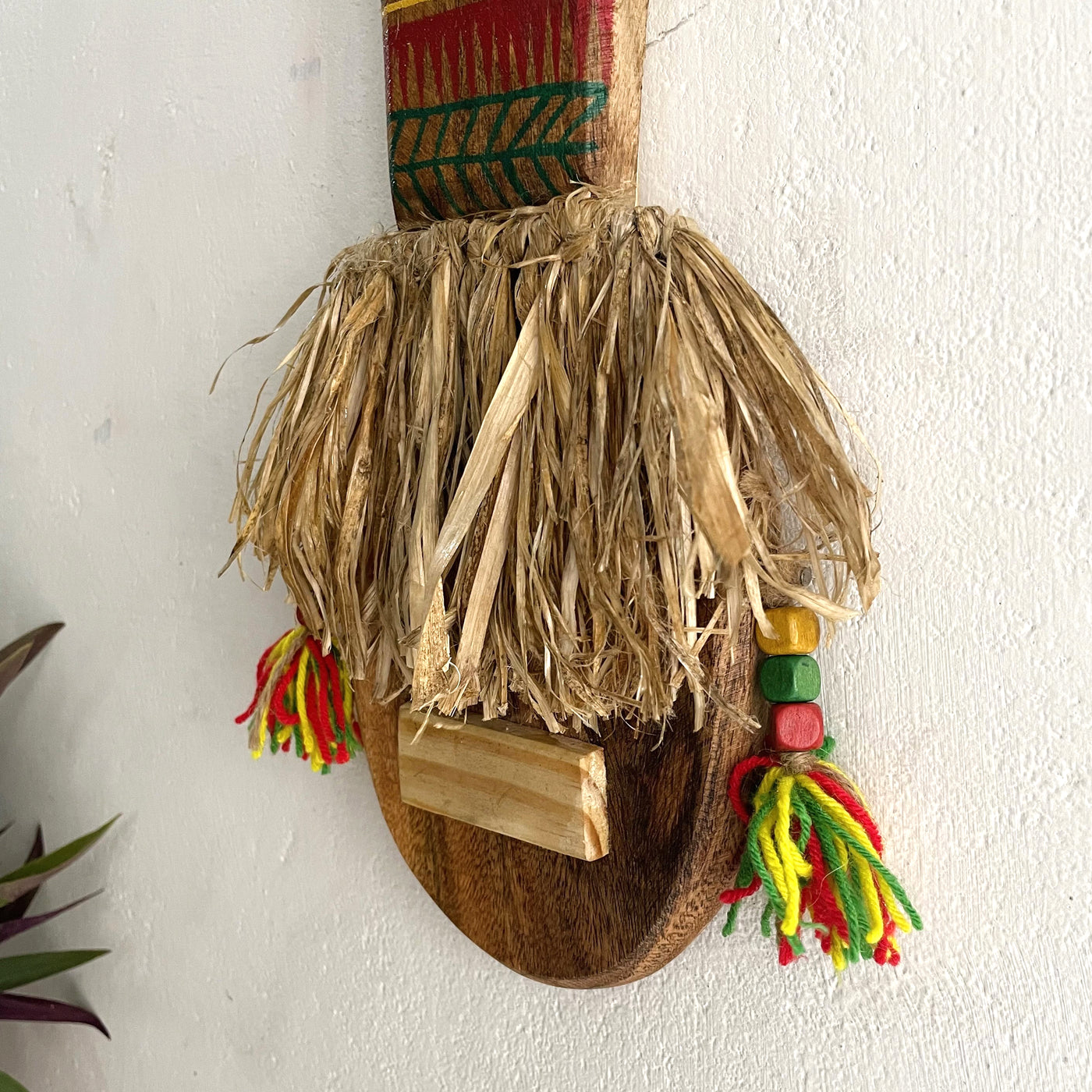 Wooden tribal baba hand Crafted mask