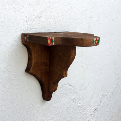 Wooden small wall rack
