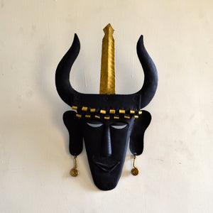 Chinhhari arts Wrought Iron  tribal madiya mask - Chinhhari Arts store