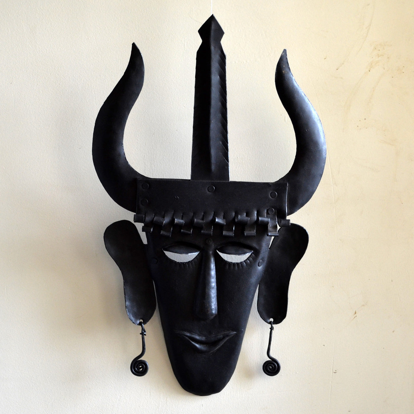 Chinhhari arts Wrought Iron  tribal madiya mask - Chinhhari Arts store
