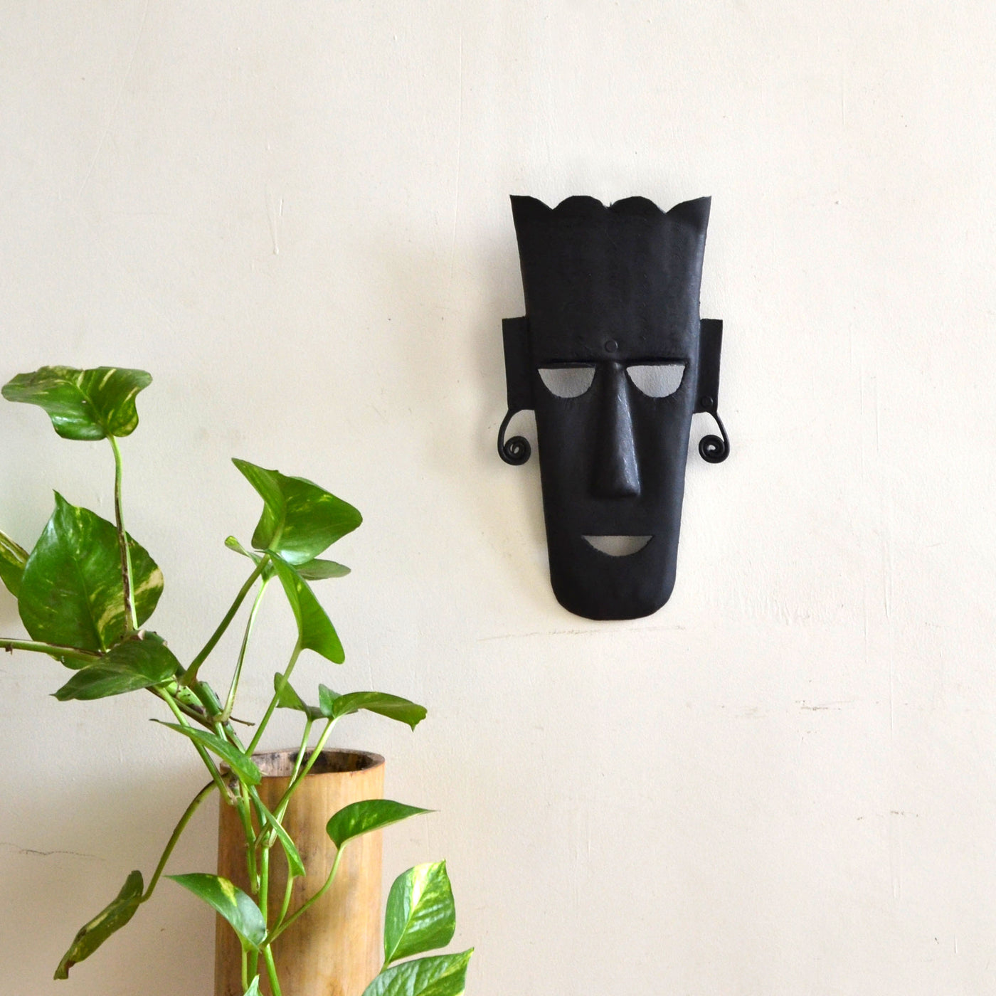 Chinhhari arts wrought iron Tribal Mask - Chinhhari Arts store