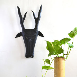 Chinhhari arts Wrought Iron  stag mask - Chinhhari Arts store