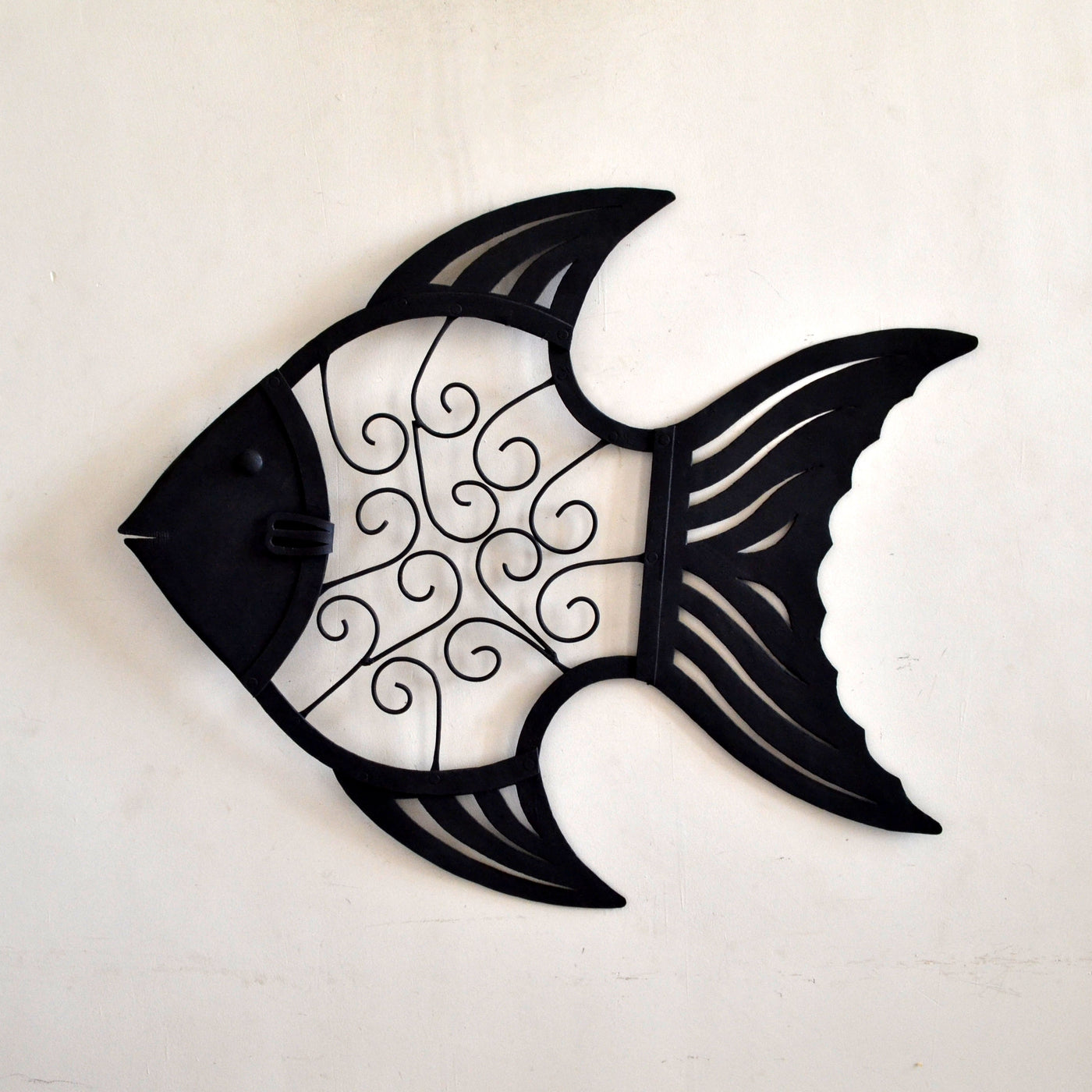 Chinhhari arts Wrought Iron abstract fish - Chinhhari Arts store