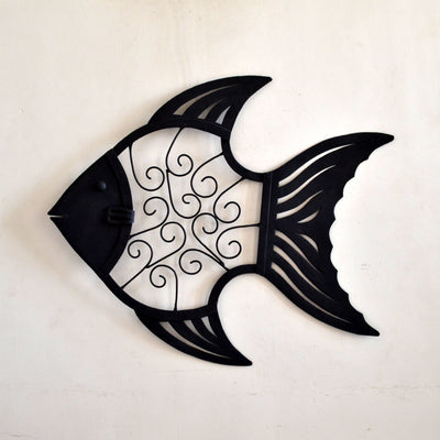 Chinhhari arts Wrought Iron abstract fish - Chinhhari Arts store