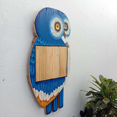 Wooden handpainted Owl number plate/Name plate