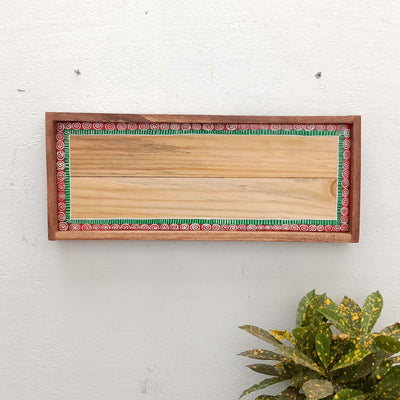 Wooden handpainted warli number plate/Name plate