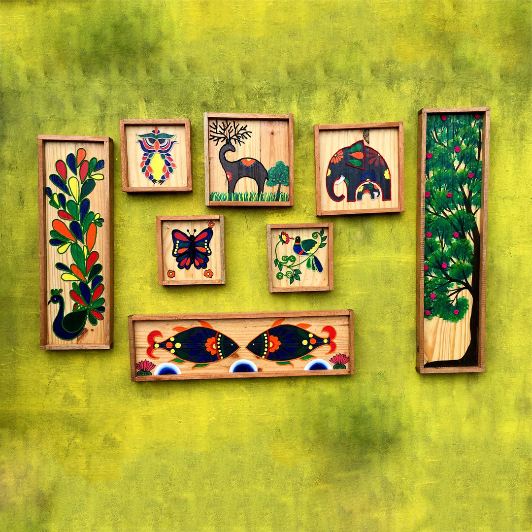 Cheapest Hand -woven wall hanging decoration, 8 pieces