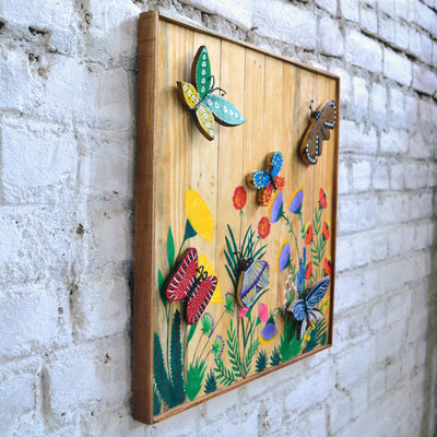 Chinhhari arts wooden hand painted butterfly wall decor - WWD010 - Chinhhari Arts store