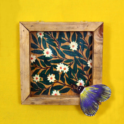Chinhhari arts wooden set of 6 hand painted Butterfly  wall decor - WWD017 -  Chinhhari Arts