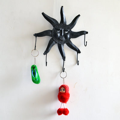Chinhhari arts Wrought Iron sun keychain holder - Chinhhari Arts store